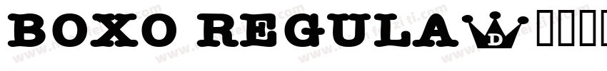 Boxo Regula字体转换